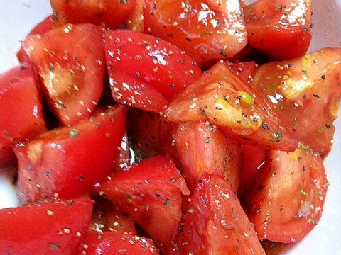トマトサラダ☆バジルバルサミコドレッシング